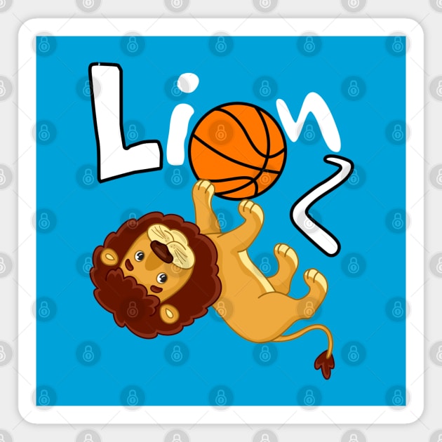 Lionz Basketball Squad Warmup Jersey Magnet by WavyDopeness